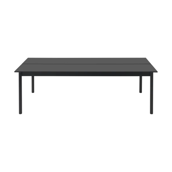 Muuto Linear System Esstisch 110x240 cm Black nanolaminate-black-black