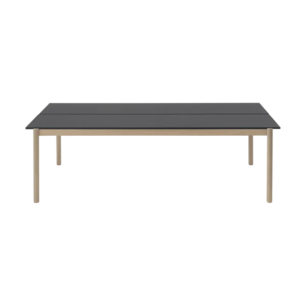 Muuto Linear System Esstisch 110x240 cm Black nanolaminate-black-oak