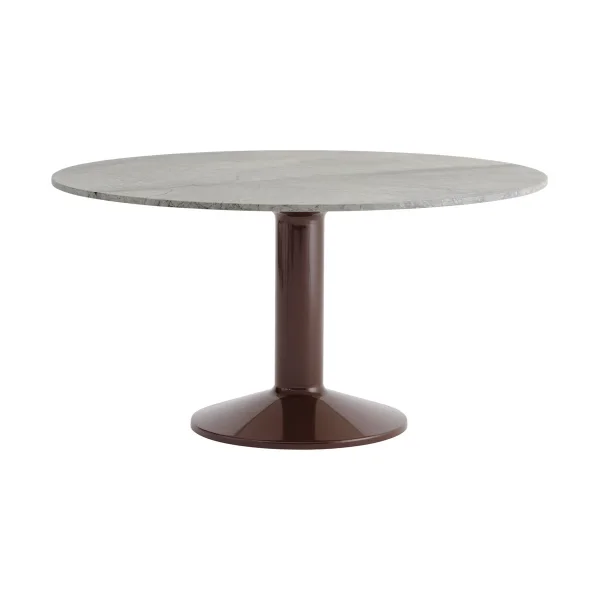 Muuto Midst Couchtisch Grey marble-dark red, Ø140 cm