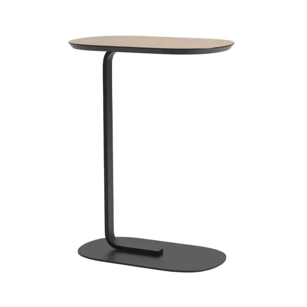 Muuto Relate Beistelltisch H: 73,5cm Oak veneer-Black