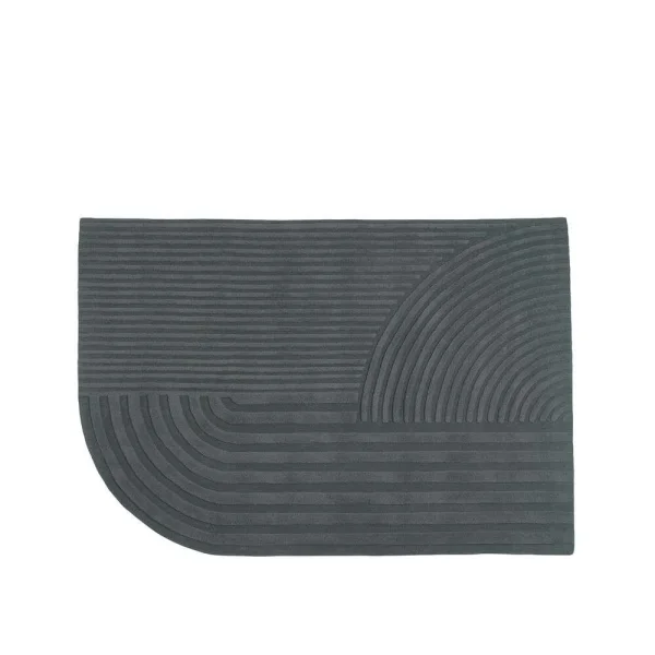 Muuto - Relevo Teppich 170x240 Burnt Dunkel Green