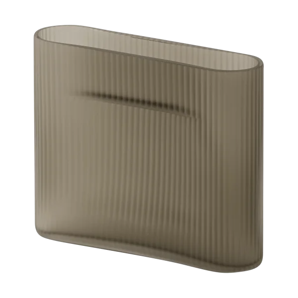 Muuto Ridge Vase Milchglas 16,5 cm Taupe