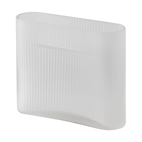 Muuto Ridge Vase Milchglas 16,5 cm White