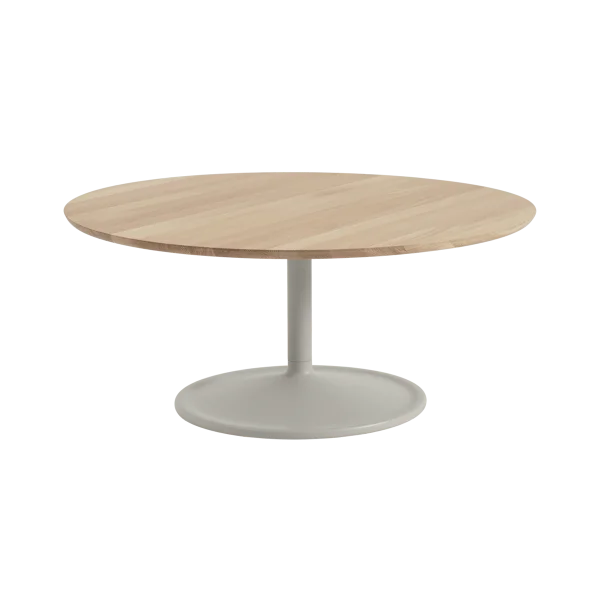 Muuto Soft Couchtisch Ø95 cm Solid oak-grey