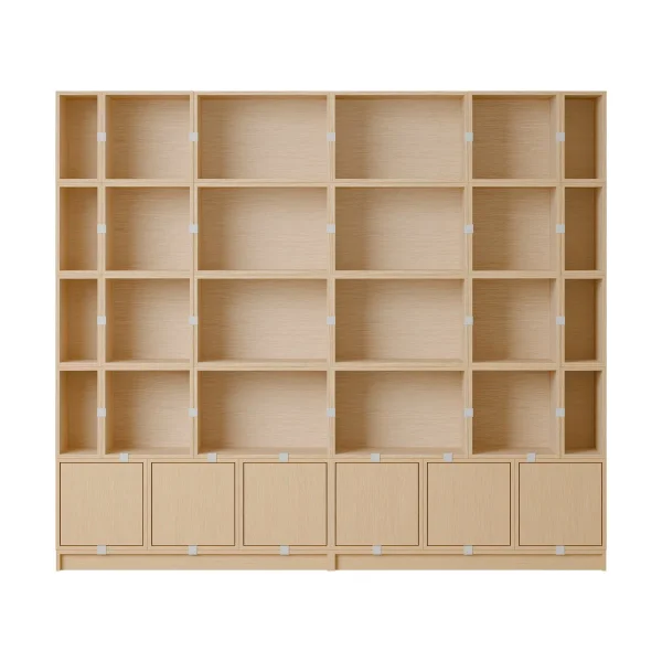 Muuto Stacked Aufbewahrungssystem Bookcase Configuration 1 Oak