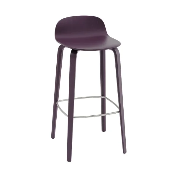 Muuto Visu Barstuhl 75cm Dark plum