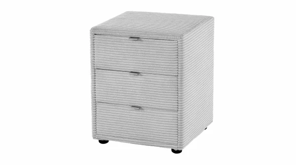 Nachttisch grau - 44 x 45 cm Nachtkommode - LORE