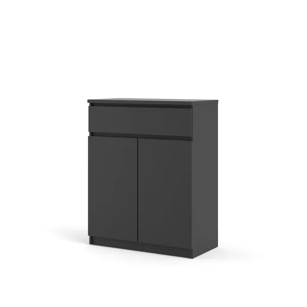 Nada Sideboard 2 Türen og 1 Schublade mattschwarz.
