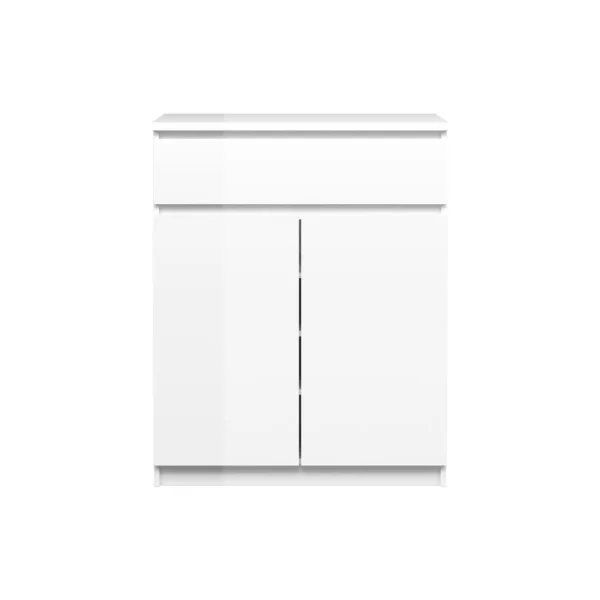 Nada Sideboard 2 Türen og 1 Schublade weiss hochglanz.
