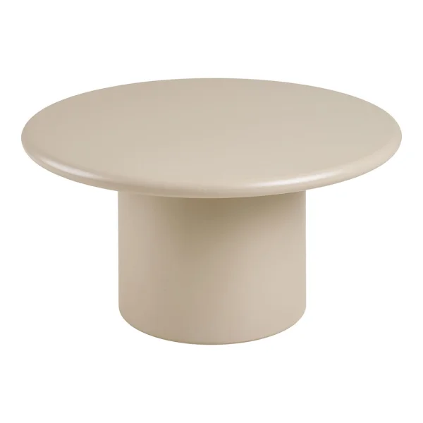 Nagano Couchtisch Ø80cm sandfarben.