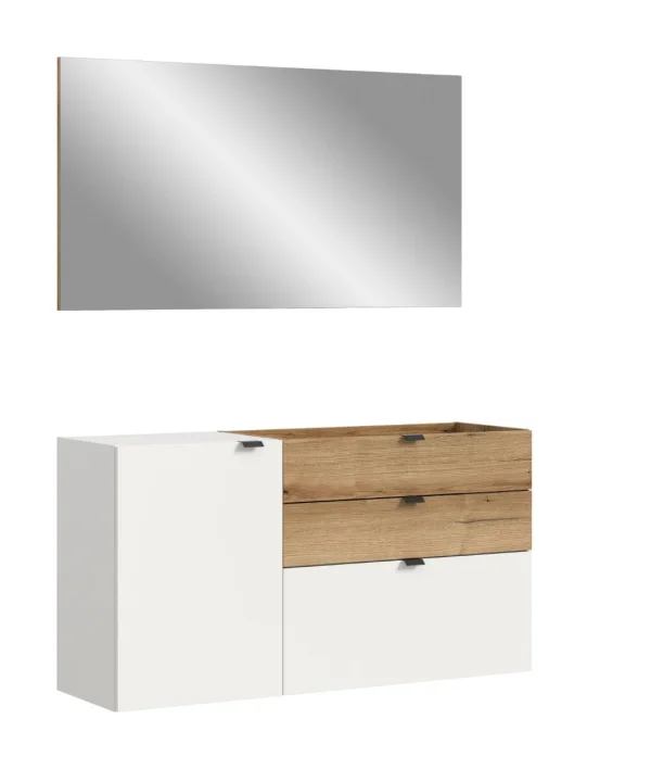 Naro Garderobenmöbel Set N2 Weiß.