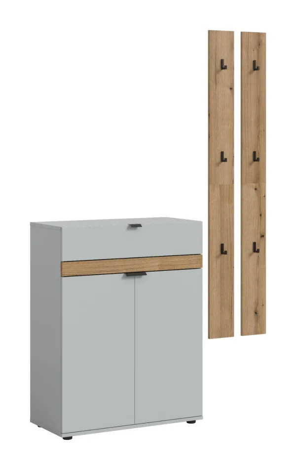Naro Garderobenmöbel Set N5 Grau.