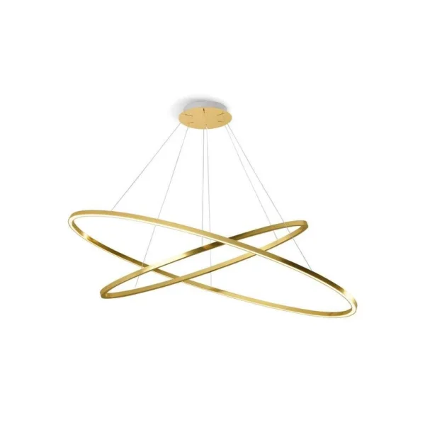 Nemo - Ellisse Double Pendelleuchte Painted Gold  Lighting