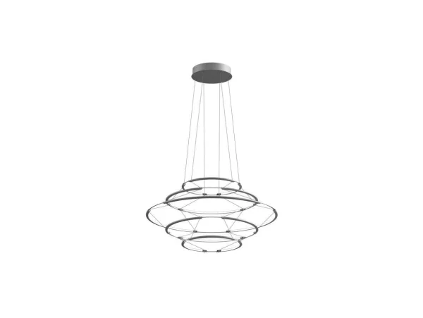 Nemo Lighting - Drop 5 Pendelleuchte Satin Silver