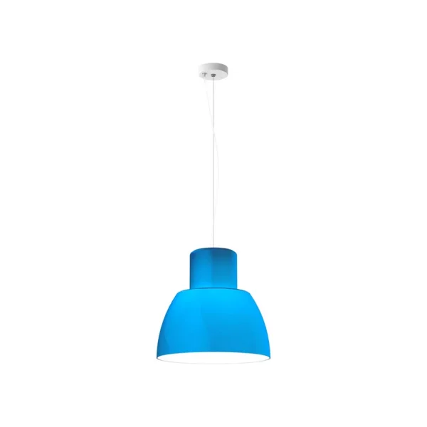 Nemo - Lorosae Hängeleuchte, blau, Ø 40 cm, Glas, E27