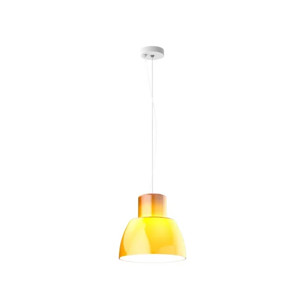 Nemo - Lorosae Hängeleuchte, gelb, Ø 30 cm, Glas, E27