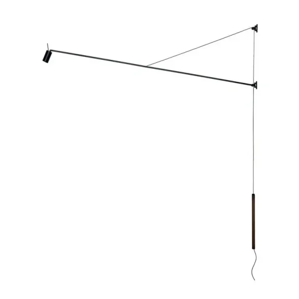 Nemo - Swan Wandleuchte 2700K Matt Black  Lighting