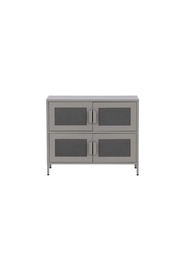 Nett Sideboard 4 Türen hellgrau.