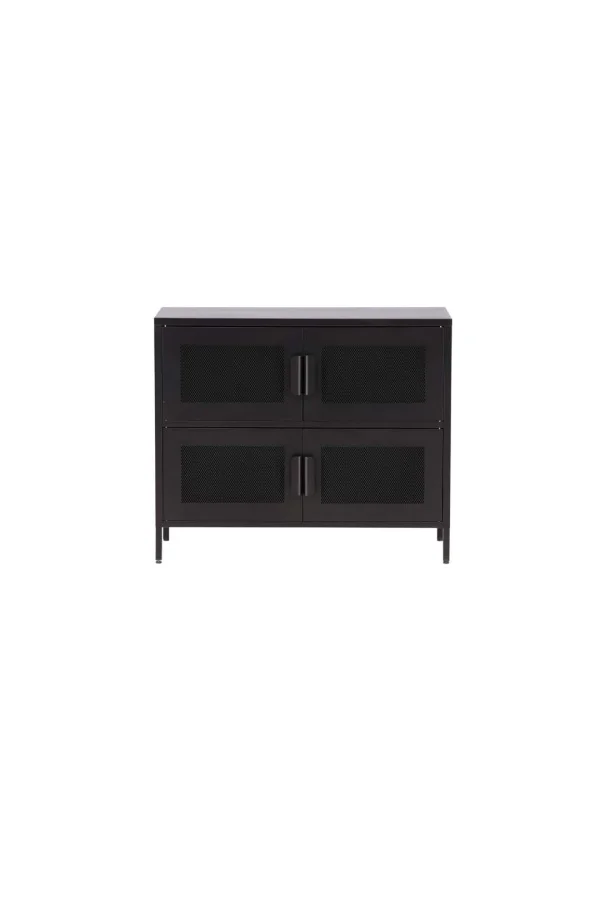 Nett Sideboard 4 Türen schwarz.