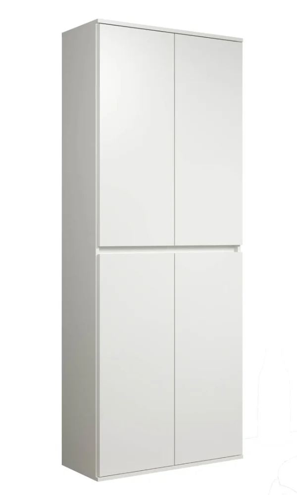 Nevada Kleiderschrank 4 Türen, weiß.