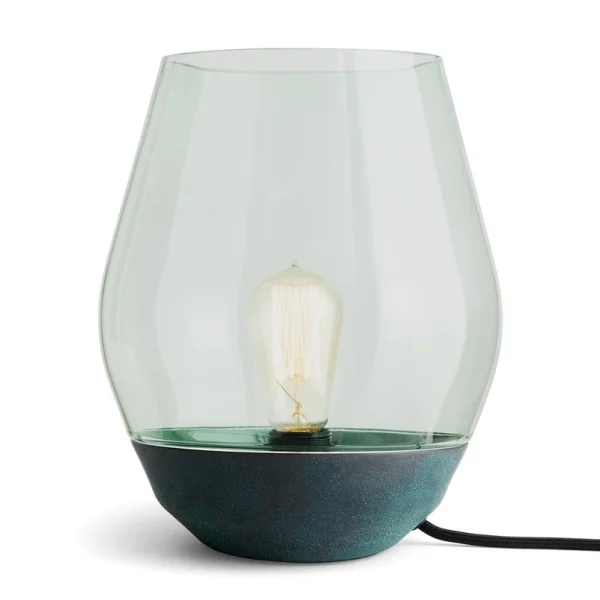 New Works - Bowl Tischlampe, kupfer/rauchgrau, Höhe 30 cm