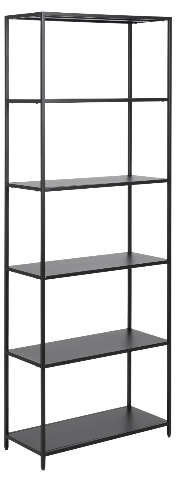 Newcastle Bücherregal mit 5 Regalen schwarz.