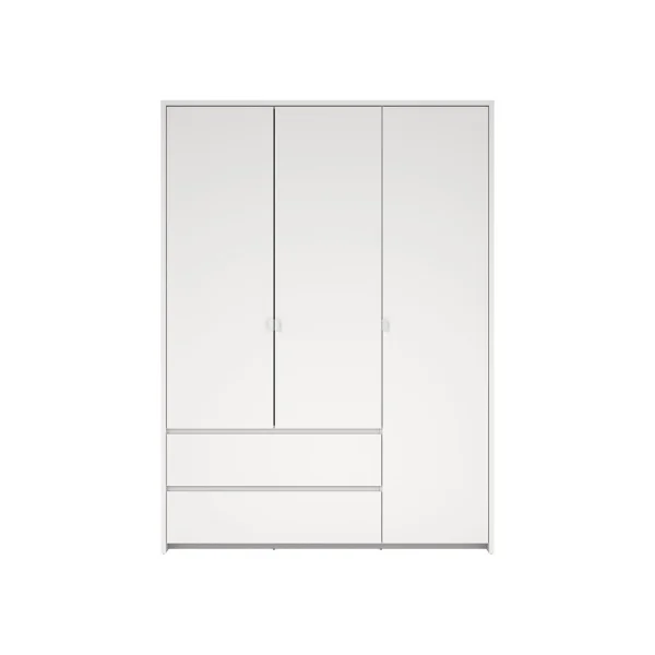 Next Kleiderschrank 3 Türen 2 Schubladen 149x200cm weiß.