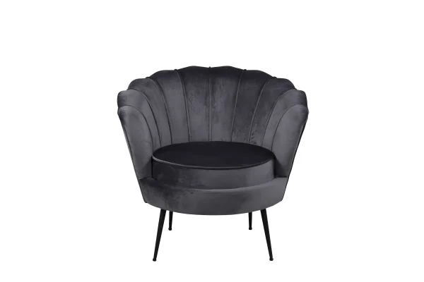 Nice Sessel Velour grau.