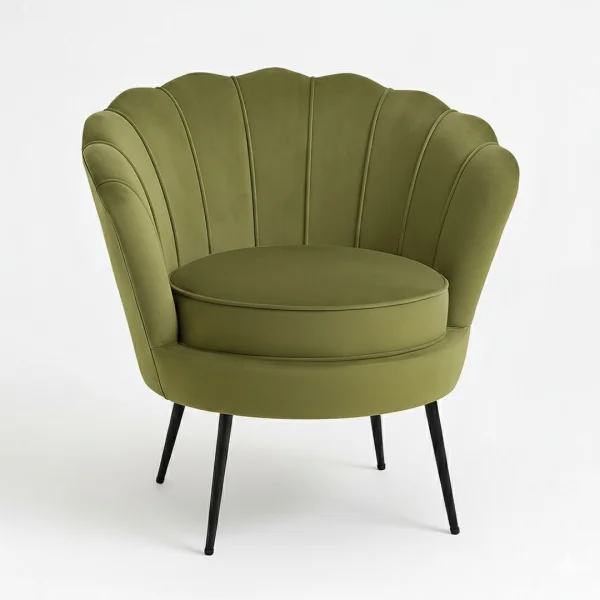 Nice Sessel Velour grün.
