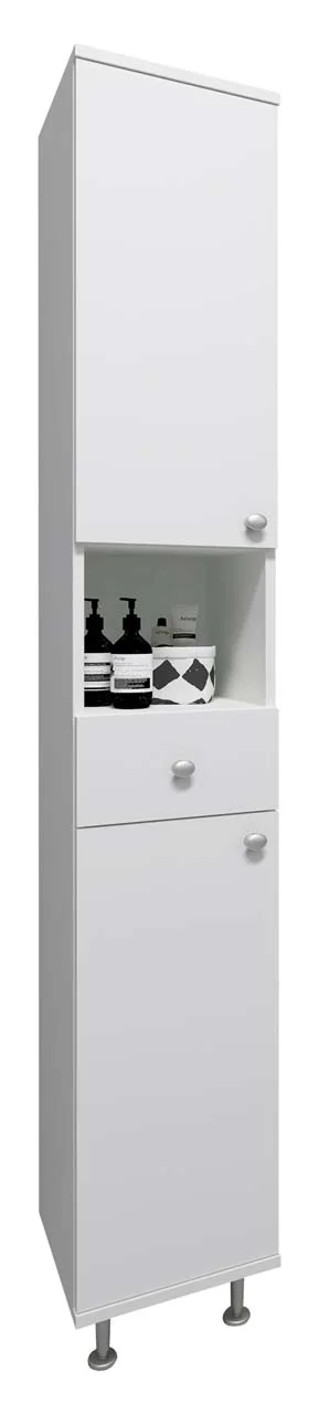 Nilosi Hochschrank Bad weiß.