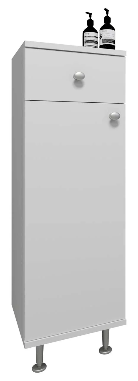 NilosiI Hochschrank Bad weiß.