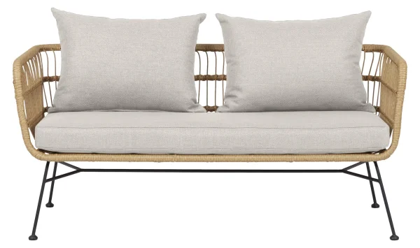 Nina Gartensofa 2 pers. Inkl. Auflagen, beige.