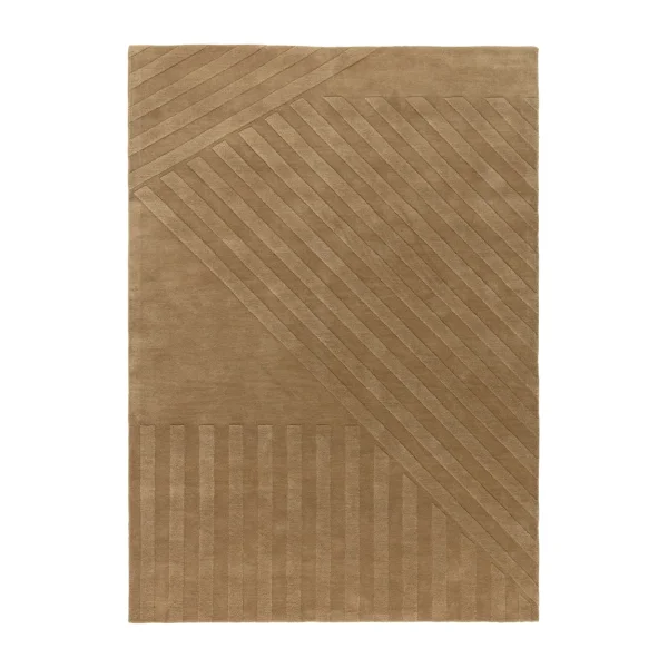 NJRD Levels Wollteppich stripes beige Stripes beige, 170x240 cm