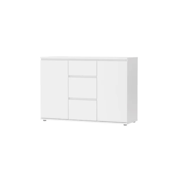 Nora Sideboard 2 Türen und 3 Schubladen weiss.