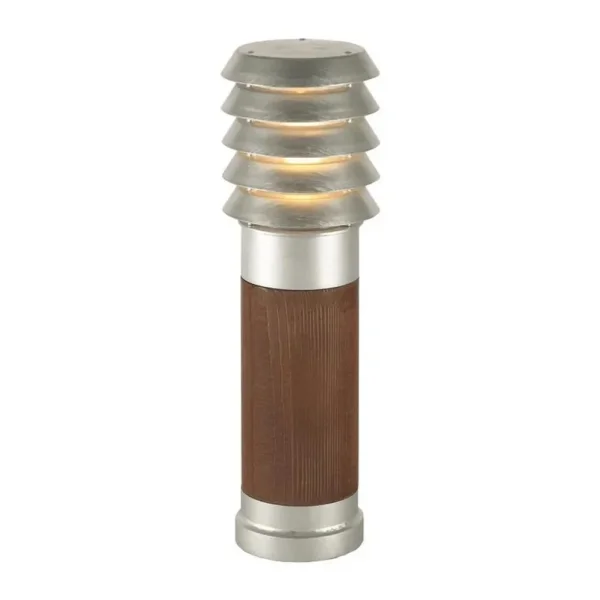 Norlys - Alta Außen Pollerleuchte Klein Holz/Galvanisiert