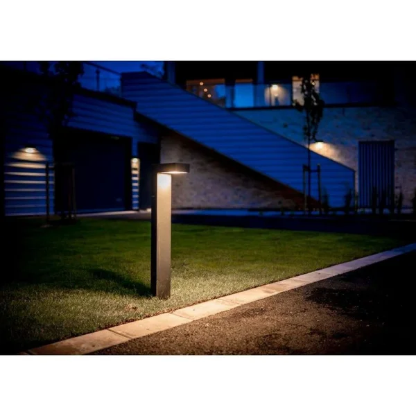 Norlys - Asker Assymetric LED Außen Pollerleuchte H55 Aluminium