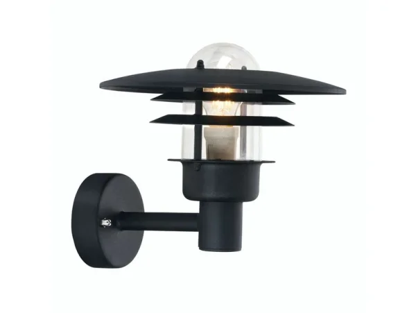 Norlys - Larvik Außen Wandleuchte Black