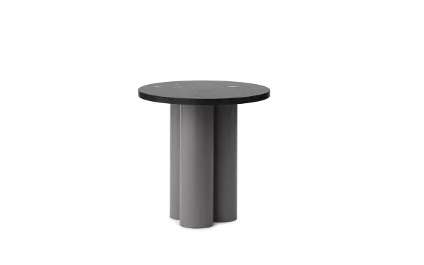 Normann Copenhagen Dit Beistelltisch Ø40 cm Grau-Schwarz-Marquina