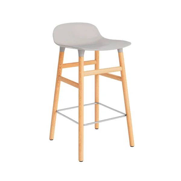 Normann Copenhagen - Form Barhocker H65 Oak/Warm Grey