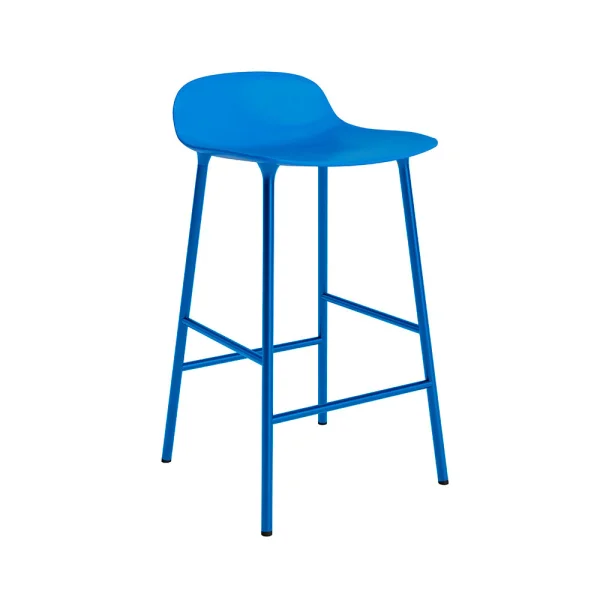 Normann Copenhagen - Form Barhocker H65 Steel/Bright Blue