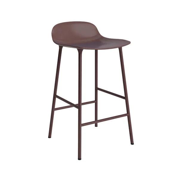 Normann Copenhagen - Form Barhocker H65 Steel/Brown