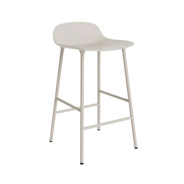 Normann Copenhagen - Form Barhocker H65 Steel/Light Grey
