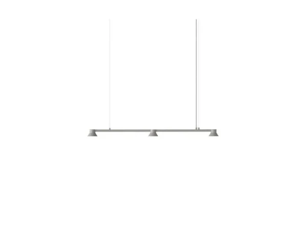 Normann Copenhagen - Hat Linear LED-Hängelampe, 115 cm, grau