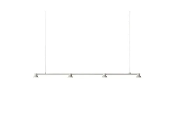 Normann Copenhagen - Hat Linear LED-Hängelampe, 167 cm, grau