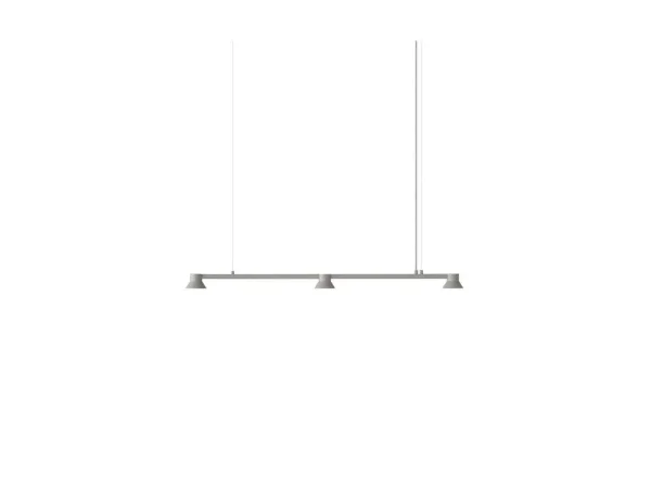 Normann Copenhagen - Hat Linear Pendelleuchte Small Warm Grey