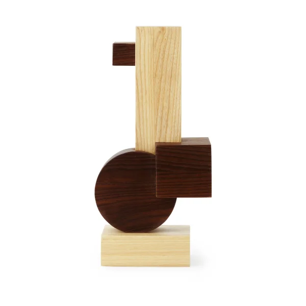 Normann Copenhagen Join skulptur medium Ask-karboniserad ask