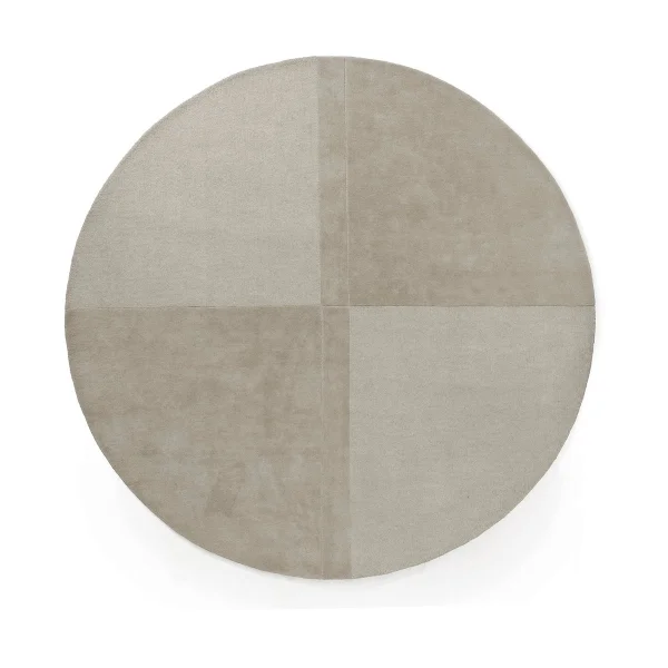 Normann Copenhagen Level Wollteppisch rund Warm grey, Ø280 cm