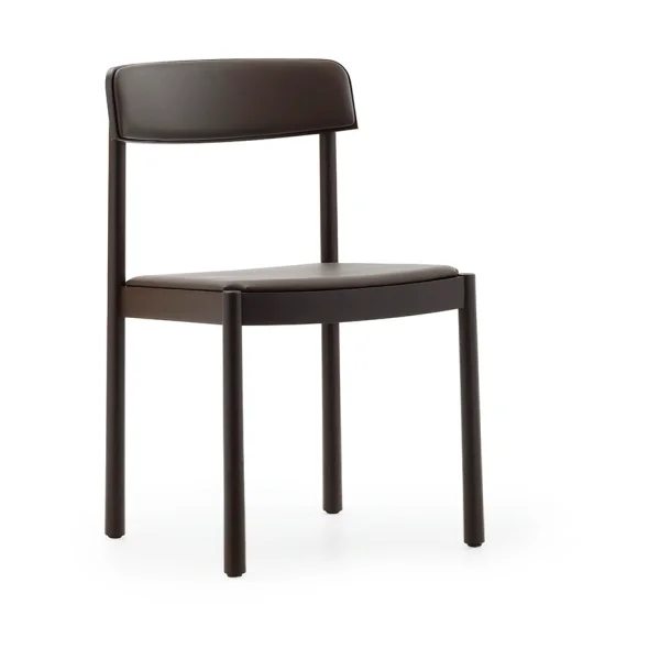 Normann Copenhagen Timb Stuhl Brown ash-ultra leather chocolate