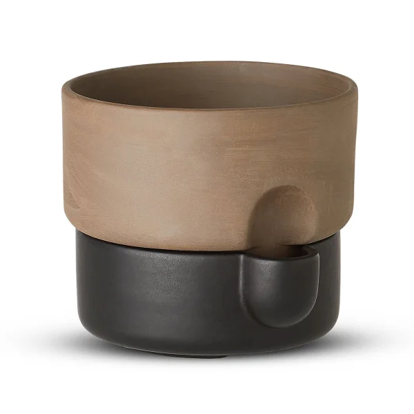 Northern Oasis selbstbewässernder Topf klein Ø15 cm Schwarz