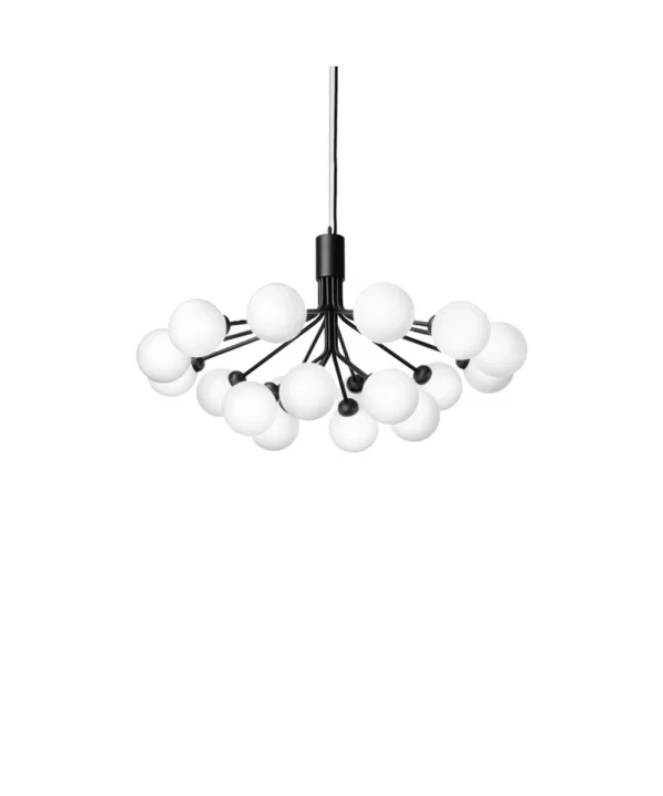 Nuura - Apiales 18 Kronleuchter Satin Black/Opal White